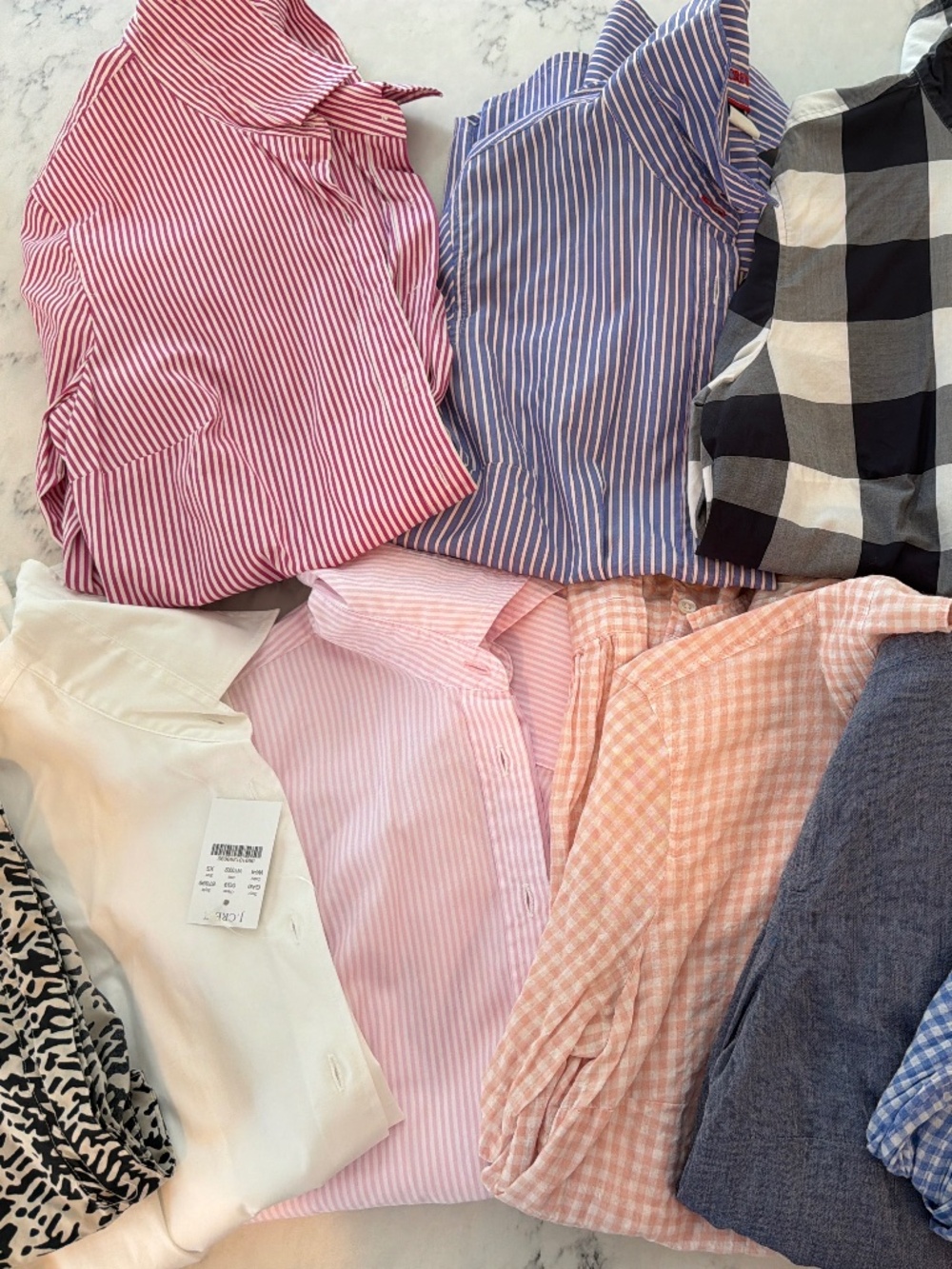 Set of 10 Womenโs JCrew Button Downs - size XS/0-2